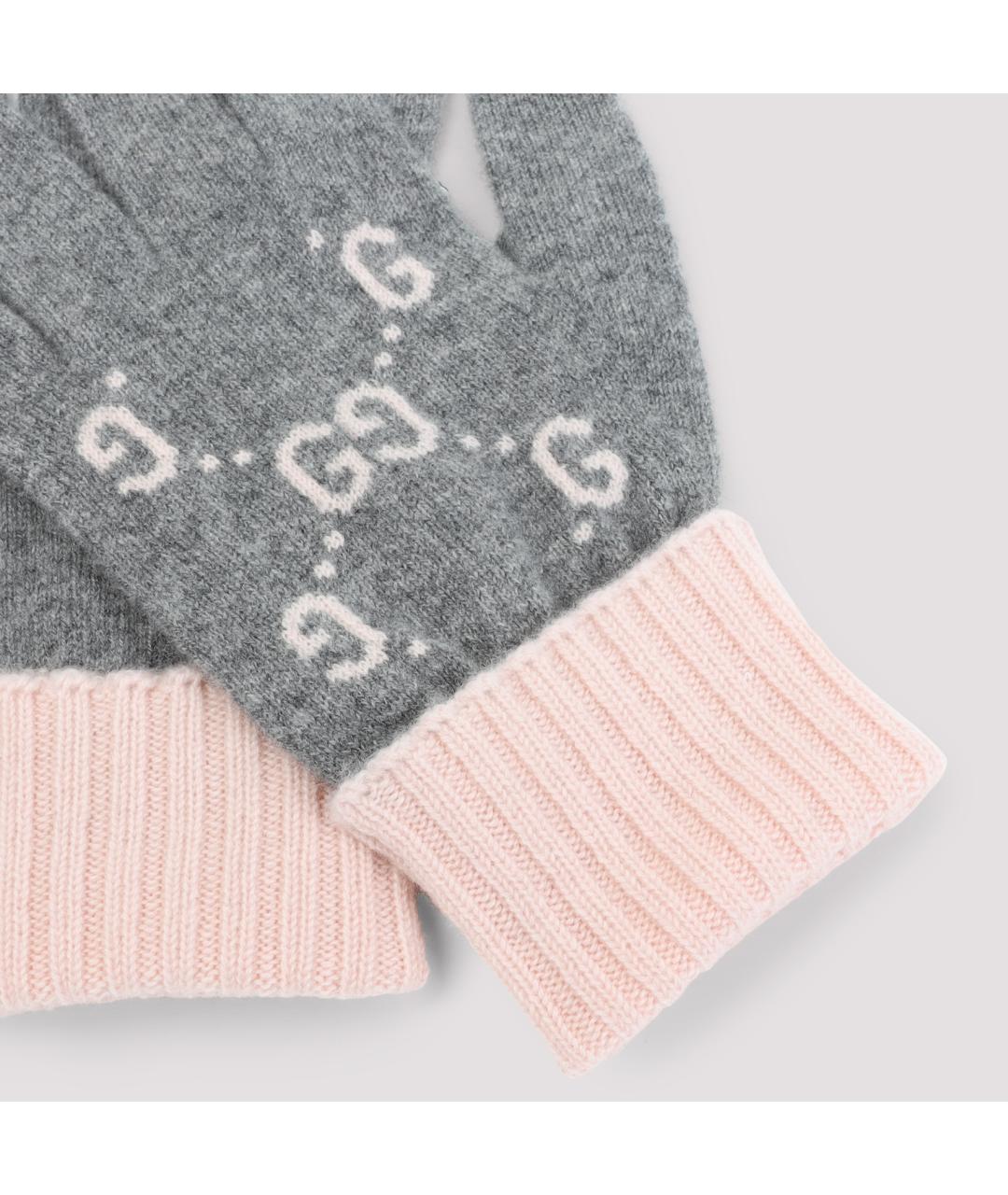 GUCCI Мульти кашемировые перчатки, фото 3