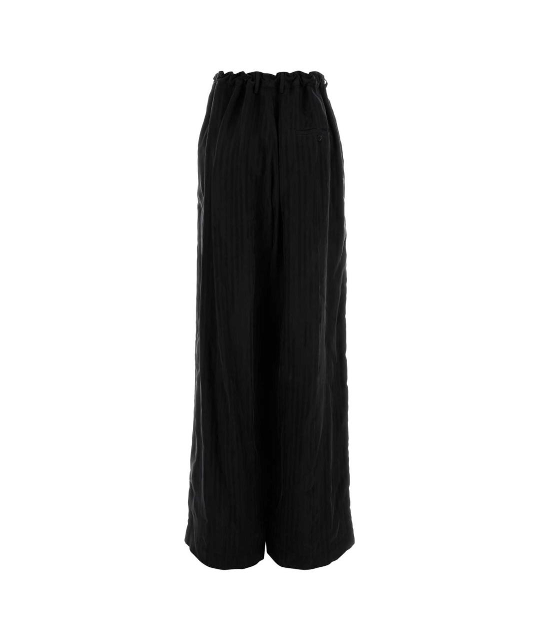 BALENCIAGA Черные вискозные брюки широкие, фото 2