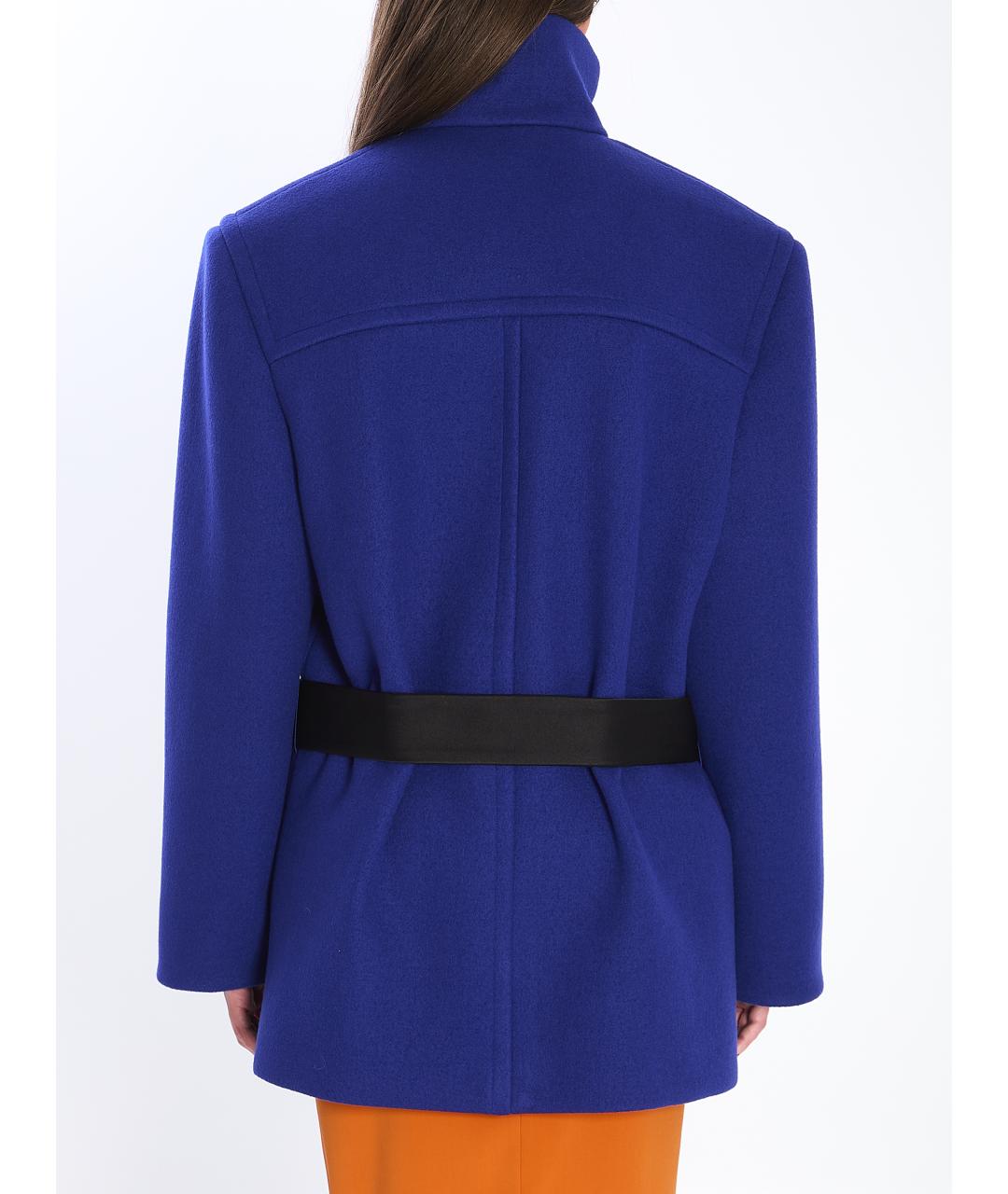 SAINT LAURENT Синяя шерстяная куртка, фото 5