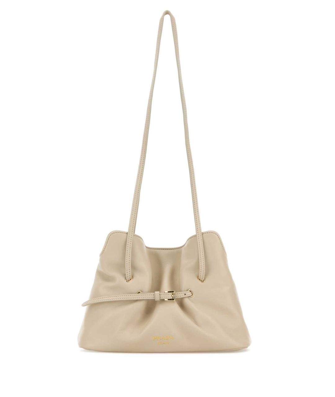 PRADA Белая кожаная сумка тоут, фото 1