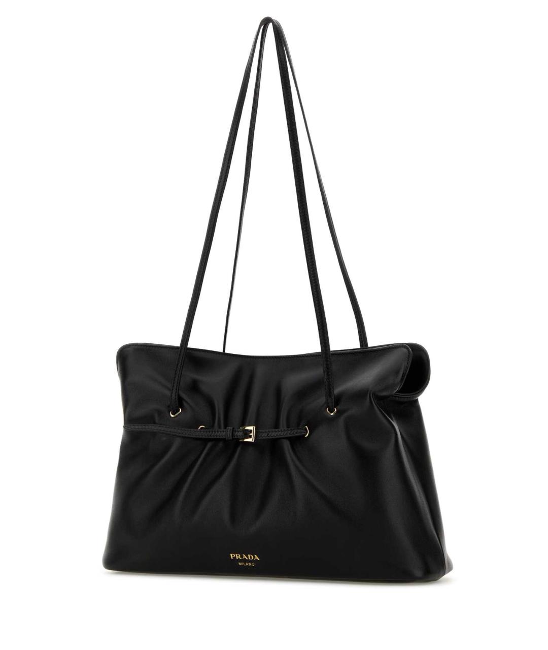 PRADA Черная кожаная сумка тоут, фото 2