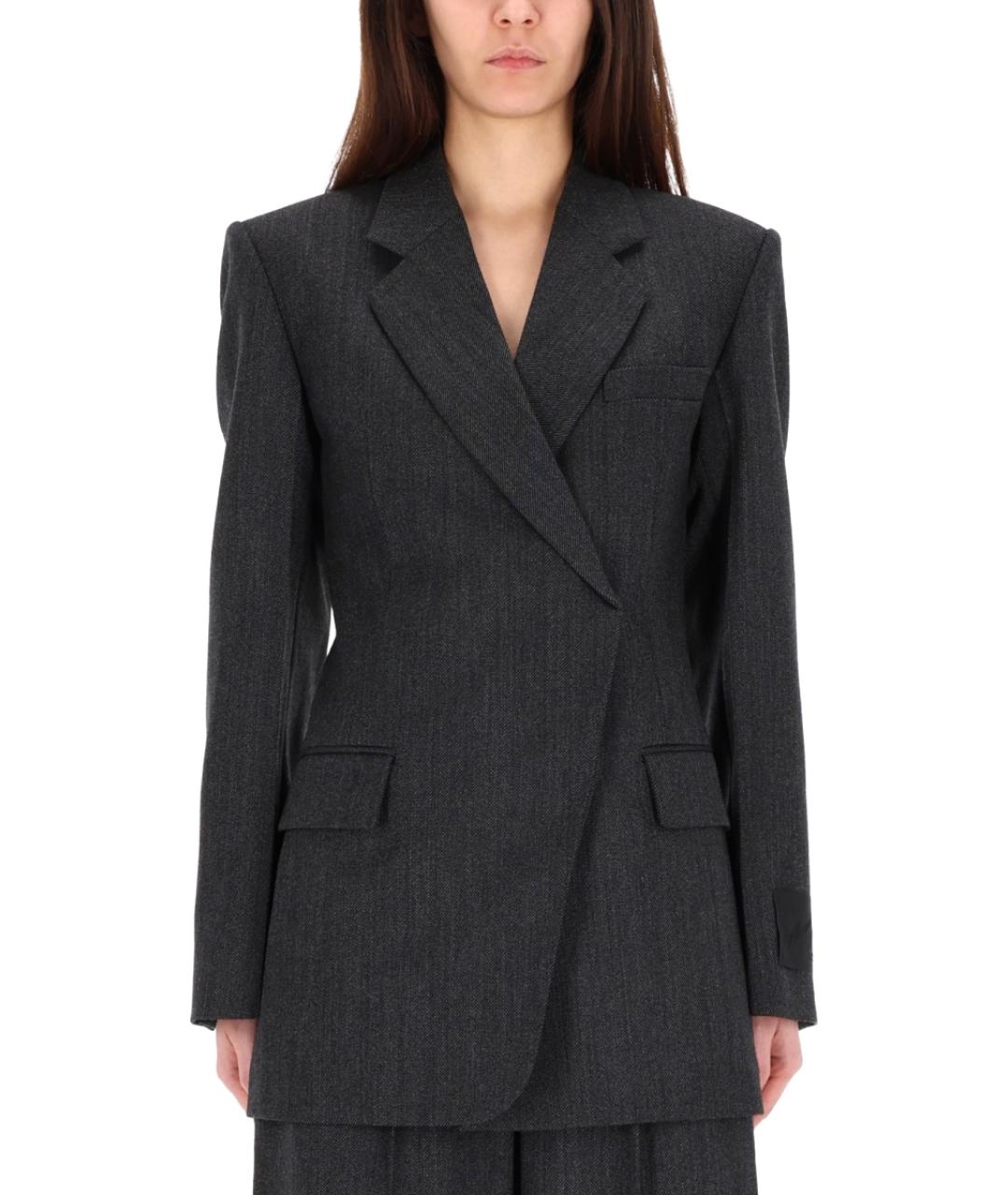 ALEXANDER WANG Черный шерстяной жакет/пиджак, фото 3