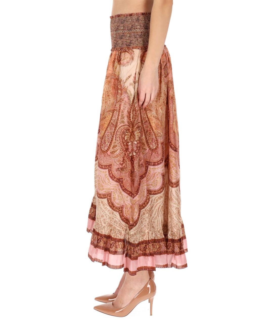 ZIMMERMANN Мульти шелковая юбка макси, фото 3