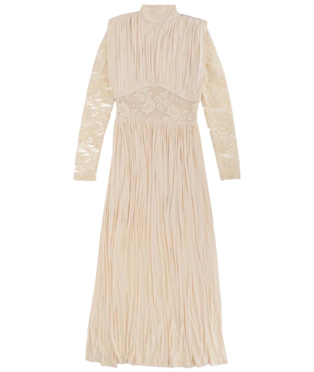 ZIMMERMANN Бежевое вискозное вечернее платье, фото 1