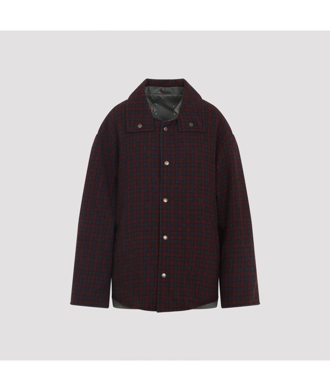 MAISON MARGIELA Бордовая полиамидовая куртка, фото 2