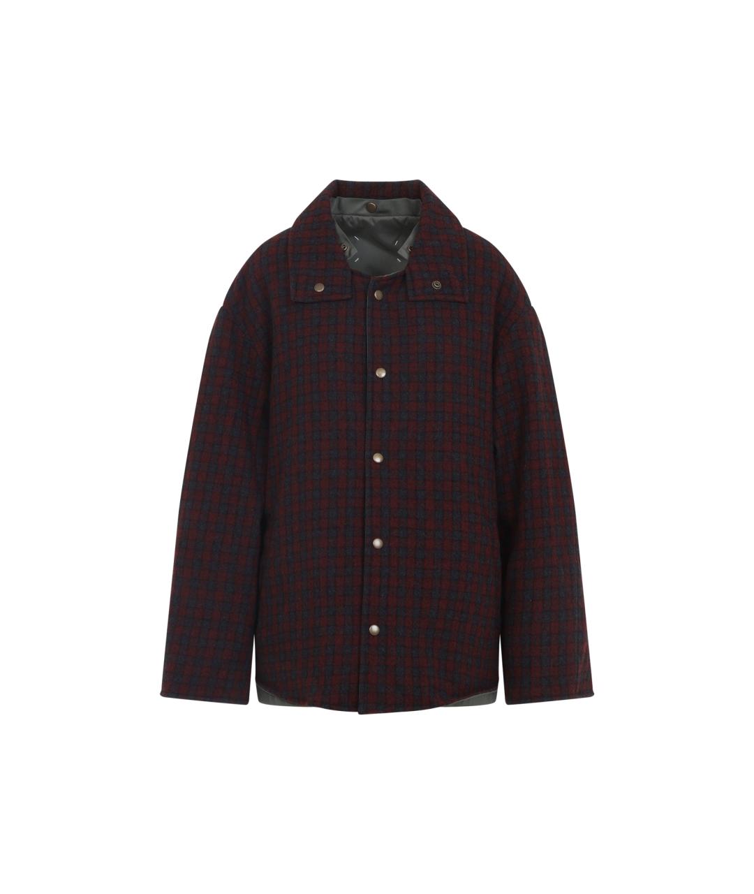 MAISON MARGIELA Бордовая полиамидовая куртка, фото 1