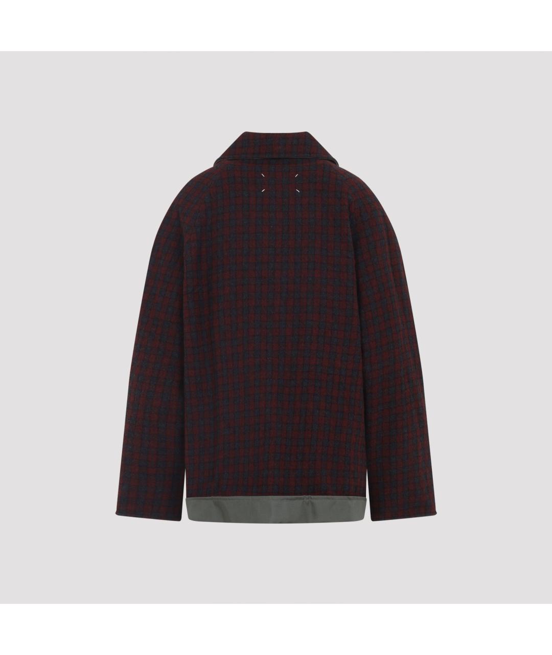 MAISON MARGIELA Бордовая полиамидовая куртка, фото 3