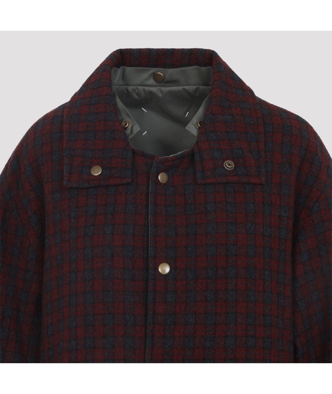 MAISON MARGIELA Бордовая полиамидовая куртка, фото 5