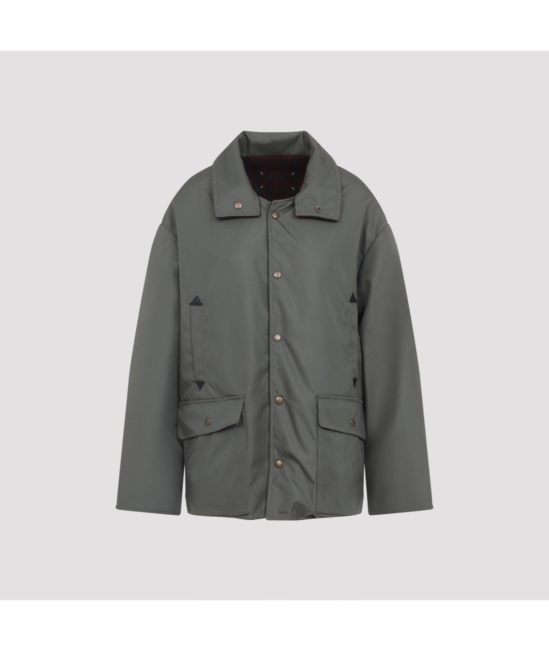 MAISON MARGIELA Бордовая полиамидовая куртка, фото 4