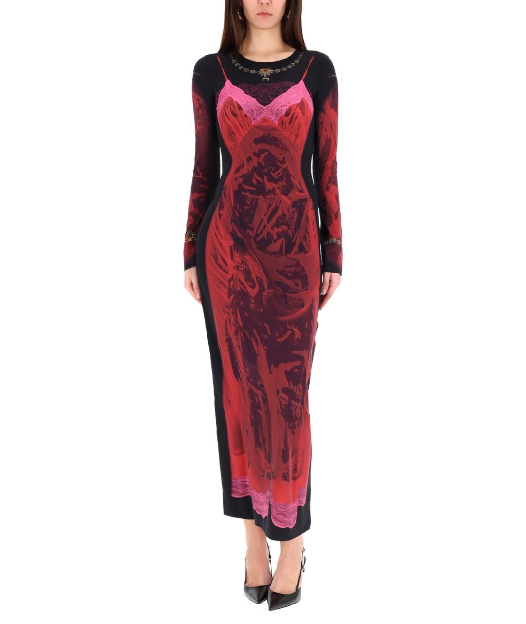 MARINE SERRE Красное полиамидовое вечернее платье, фото 3