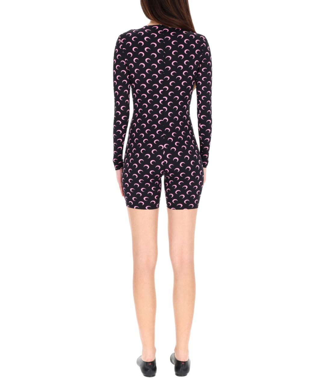 MARINE SERRE Черный полиамидовый комбинезон, фото 4