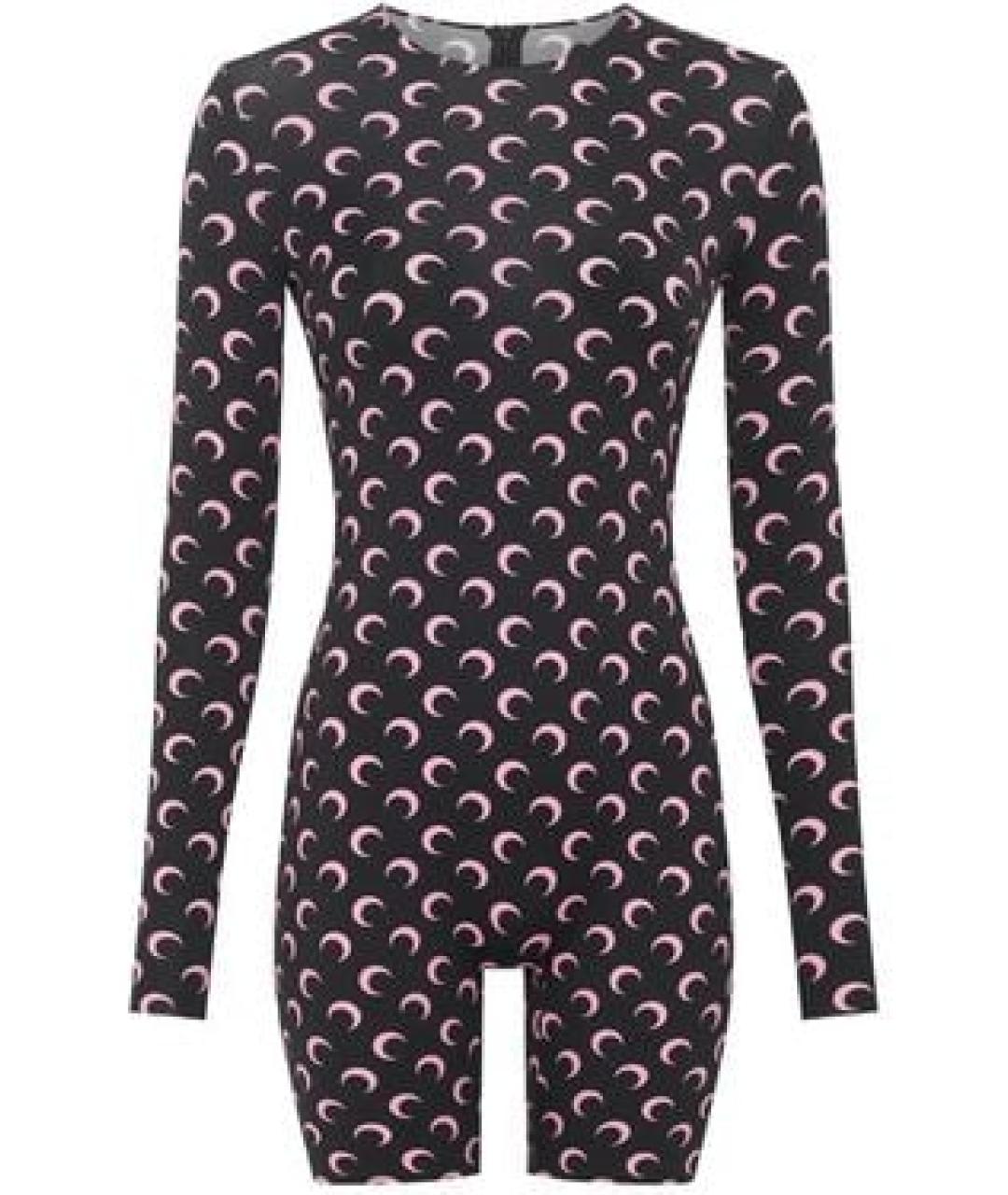 MARINE SERRE Черный полиамидовый комбинезон, фото 1