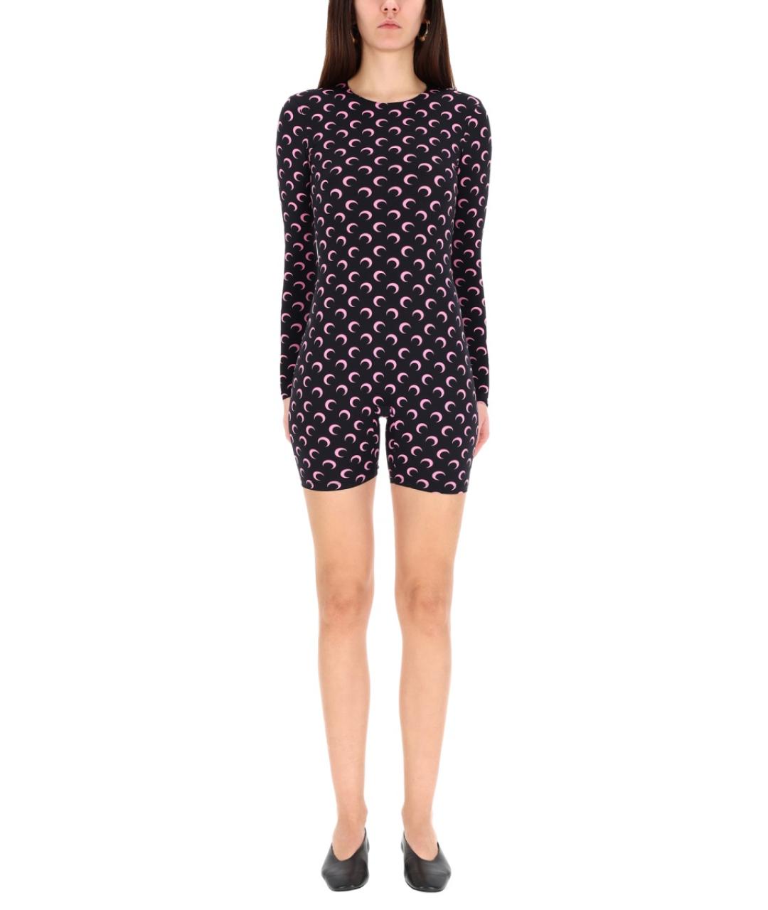 MARINE SERRE Черный полиамидовый комбинезон, фото 2