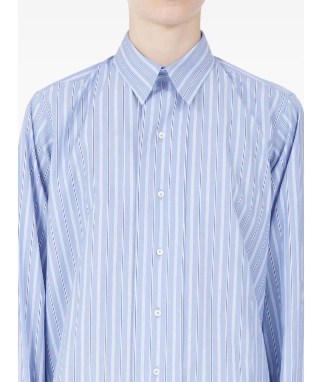 MAISON MARGIELA Синяя хлопковая рубашка, фото 5