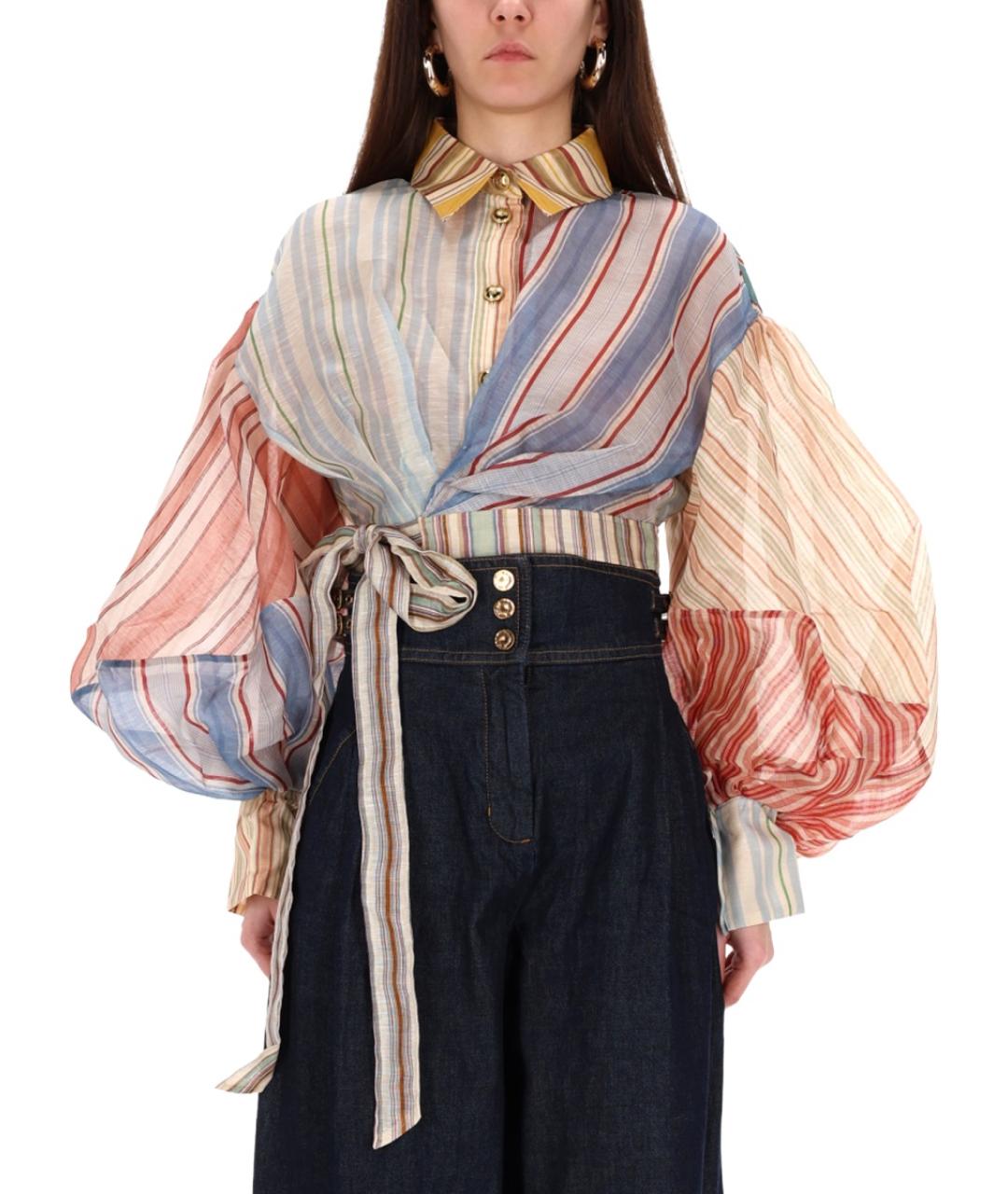 ZIMMERMANN Мульти льняная рубашка, фото 2