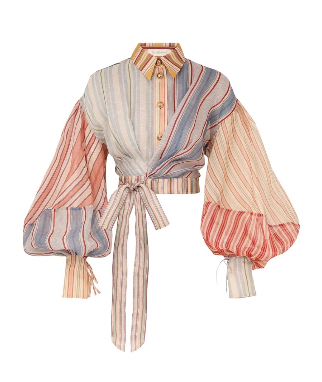 ZIMMERMANN Мульти льняная рубашка, фото 1