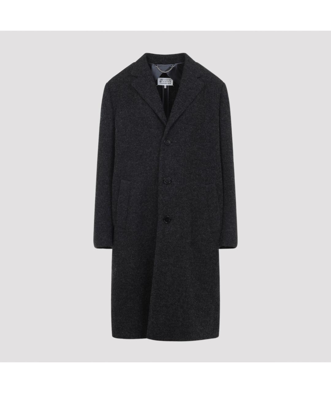 MAISON MARGIELA Серое шерстяное пальто, фото 2