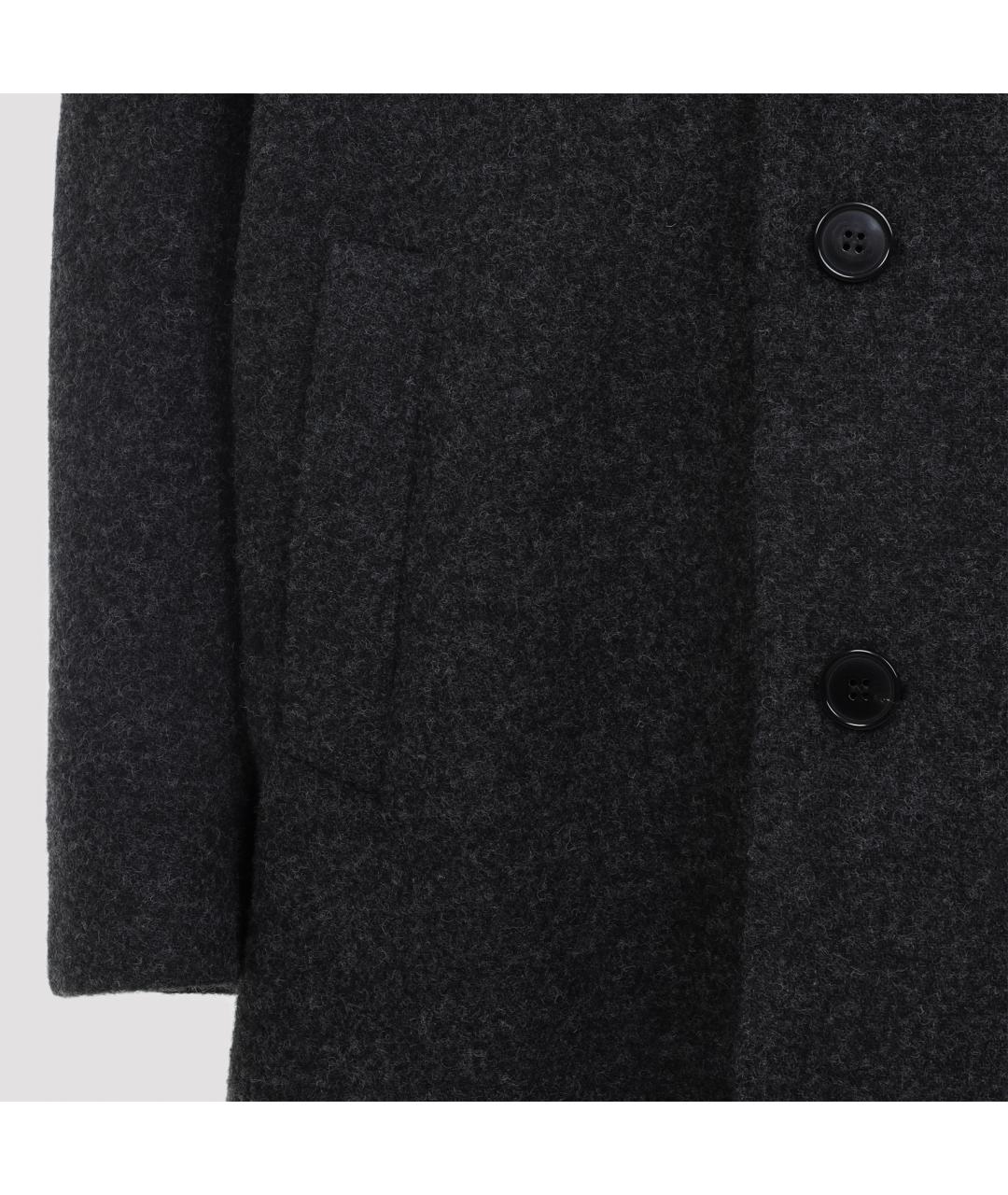 MAISON MARGIELA Серое шерстяное пальто, фото 4