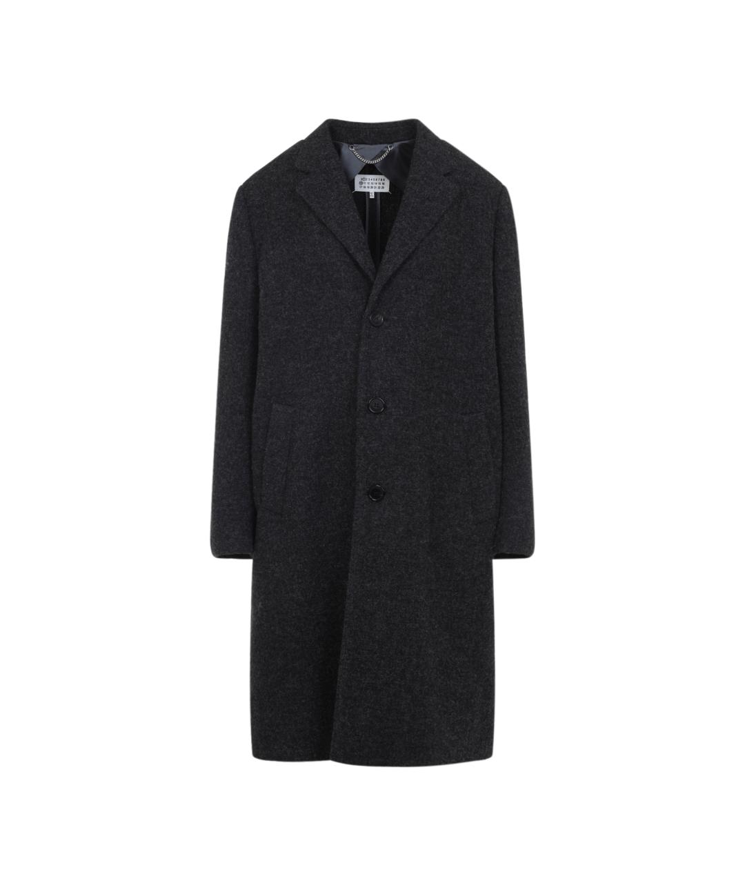 MAISON MARGIELA Серое шерстяное пальто, фото 1