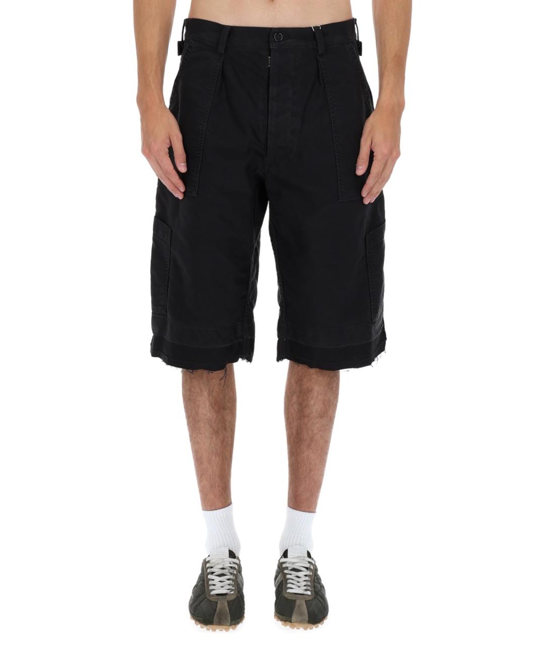 MAISON MARGIELA Коричневые хлопковые шорты, фото 5