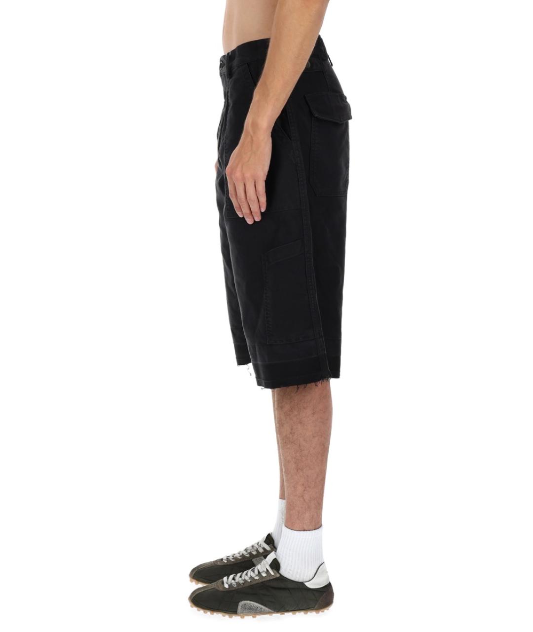 MAISON MARGIELA Коричневые хлопковые шорты, фото 3