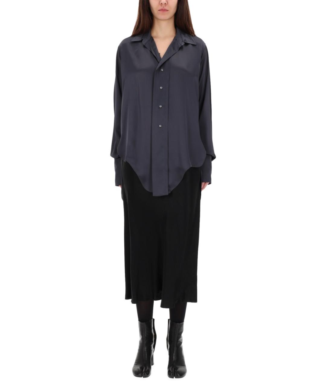 MAISON MARGIELA Серая ацетатная рубашка, фото 4