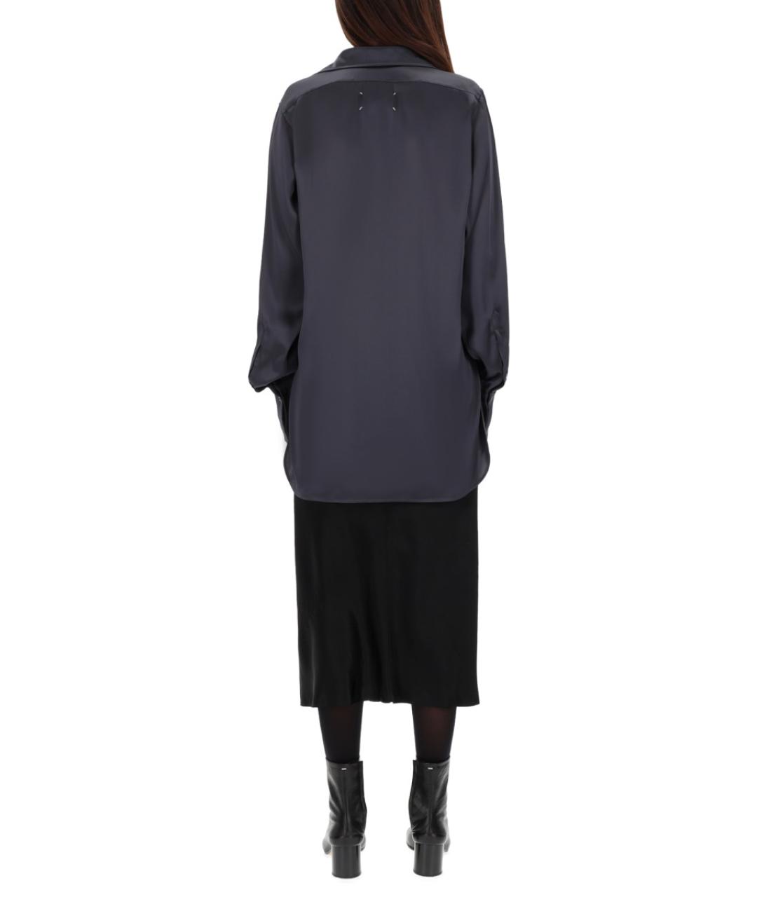 MAISON MARGIELA Серая ацетатная рубашка, фото 3