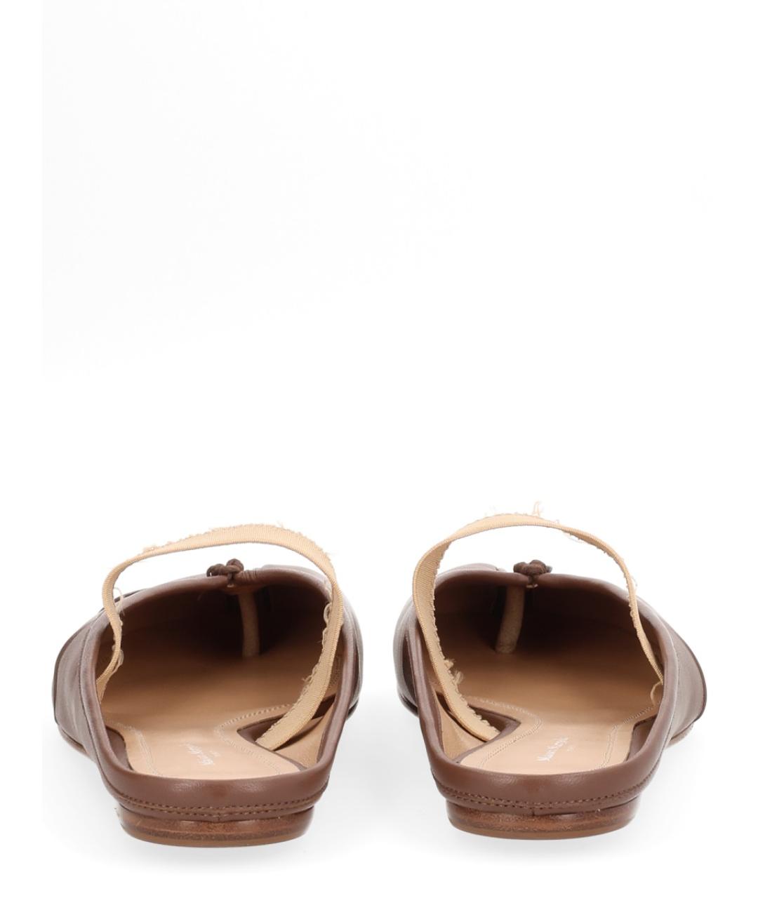 MAISON MARGIELA Коричневые кожаные балетки, фото 3