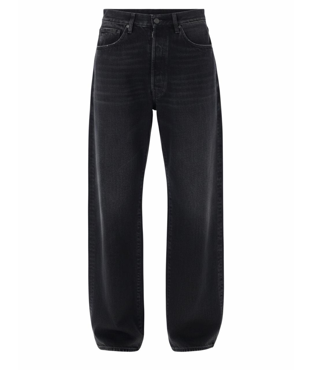 MAISON MARGIELA Черные хлопковые прямые джинсы, фото 1