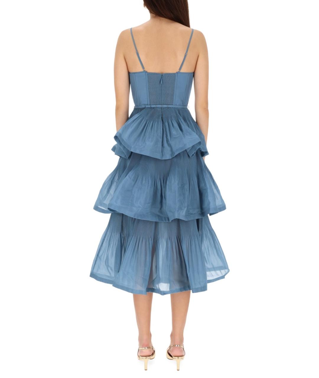 ZIMMERMANN Синее полиэстеровое вечернее платье, фото 3