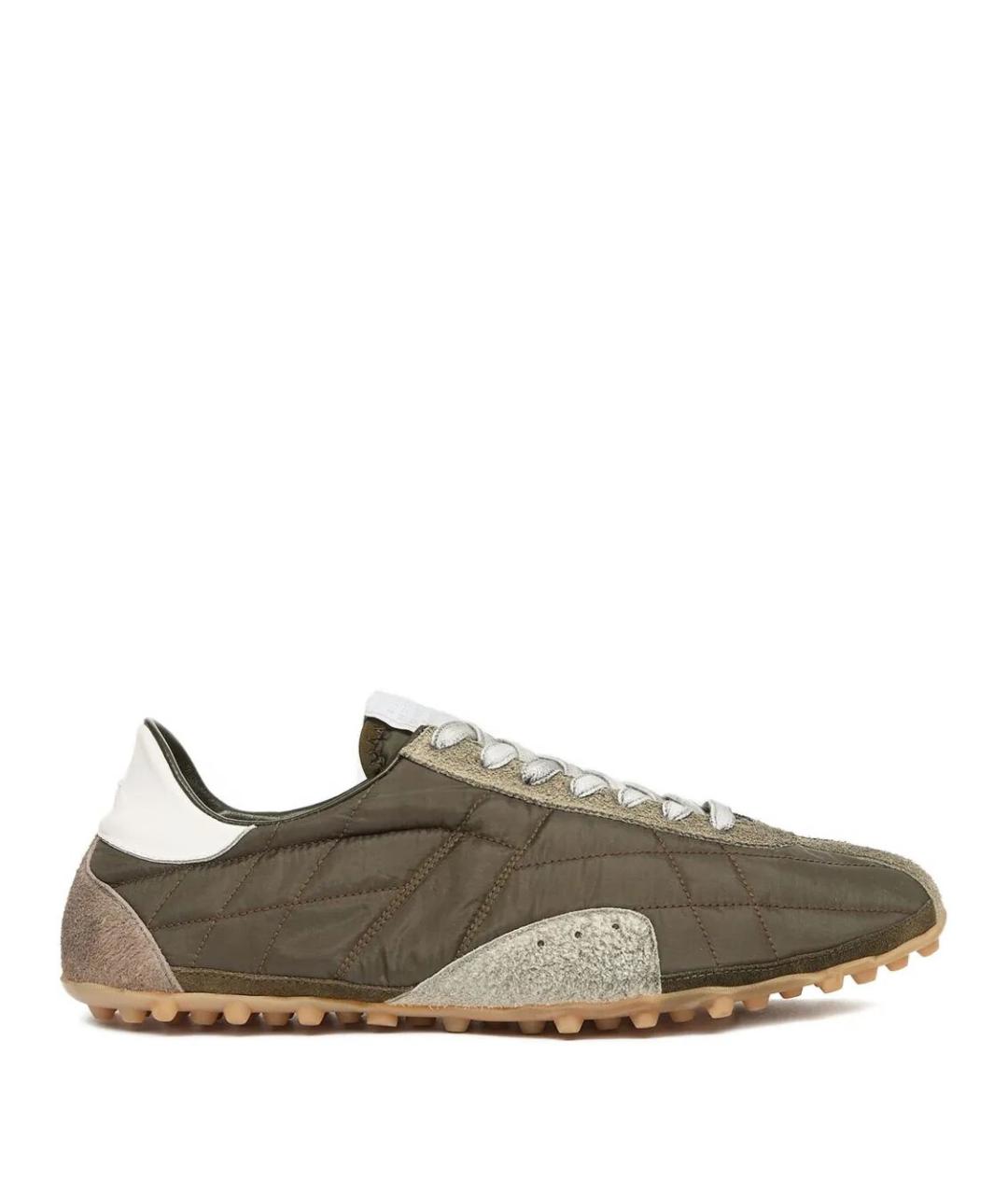 MAISON MARGIELA Зеленые синтетические низкие кроссовки / кеды, фото 1