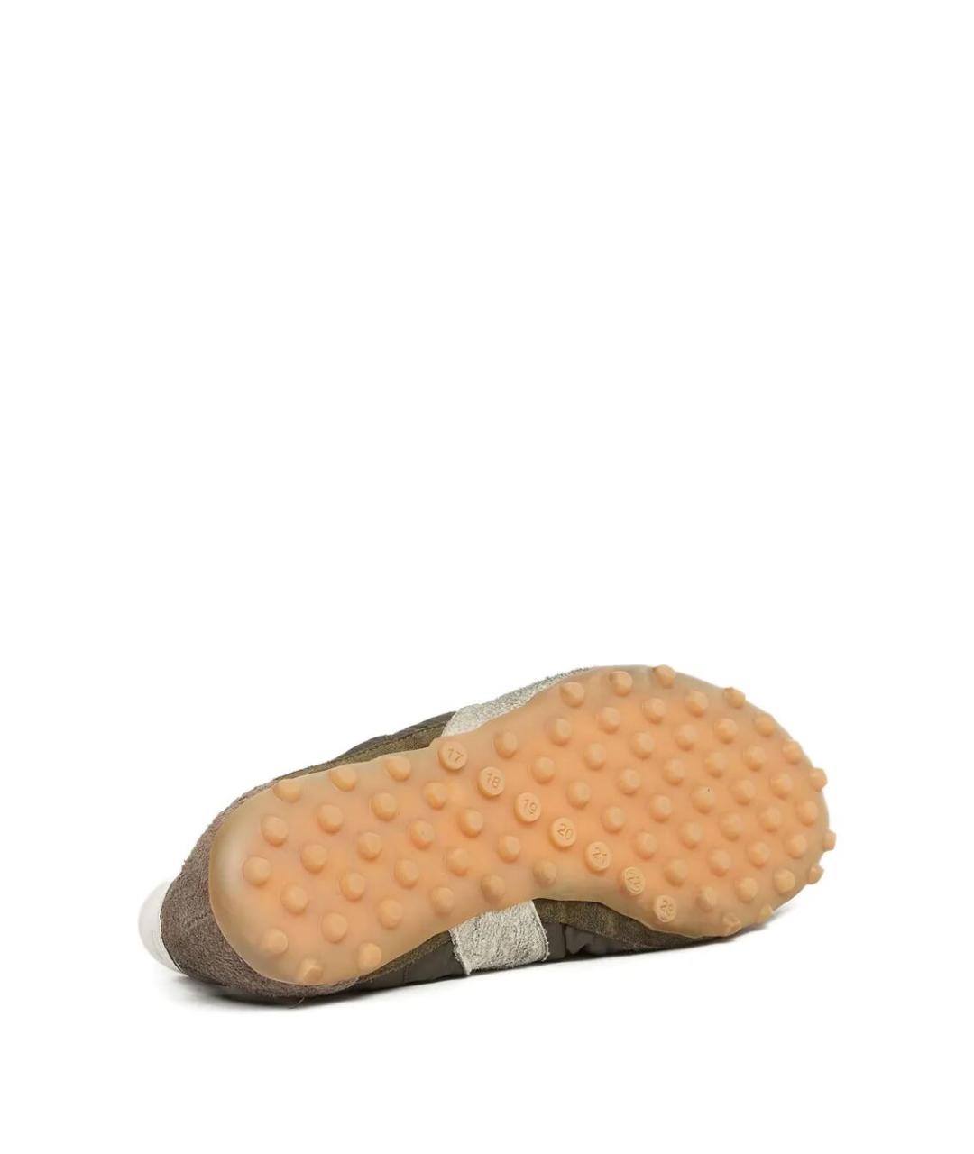 MAISON MARGIELA Зеленые синтетические низкие кроссовки / кеды, фото 4