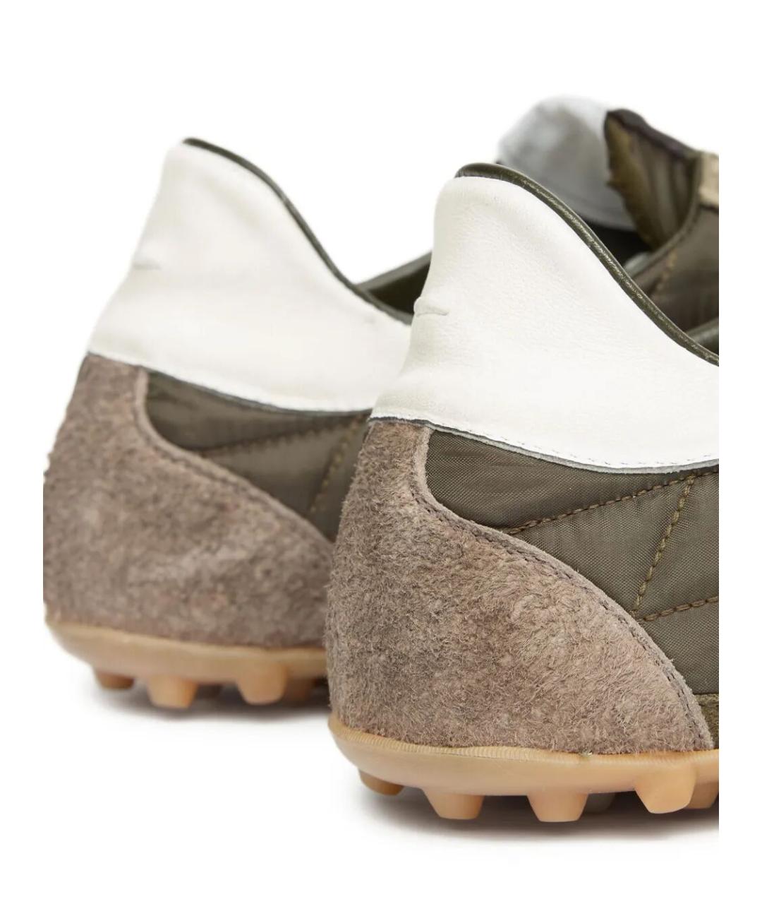 MAISON MARGIELA Зеленые синтетические низкие кроссовки / кеды, фото 5