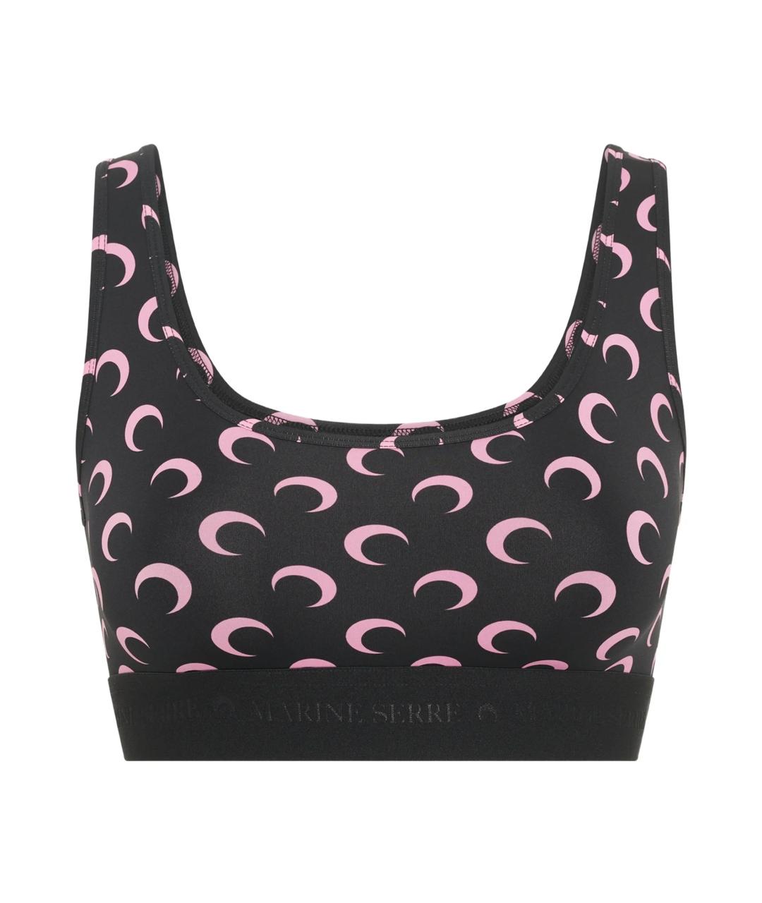 MARINE SERRE Черная полиамидовая майка, фото 1