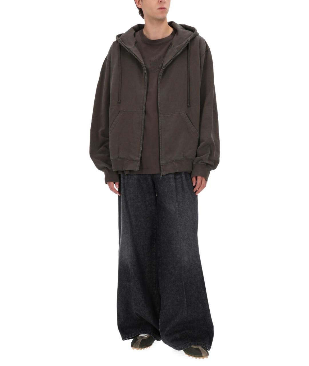 MAISON MARGIELA Серый хлопковый джемпер / свитер, фото 3