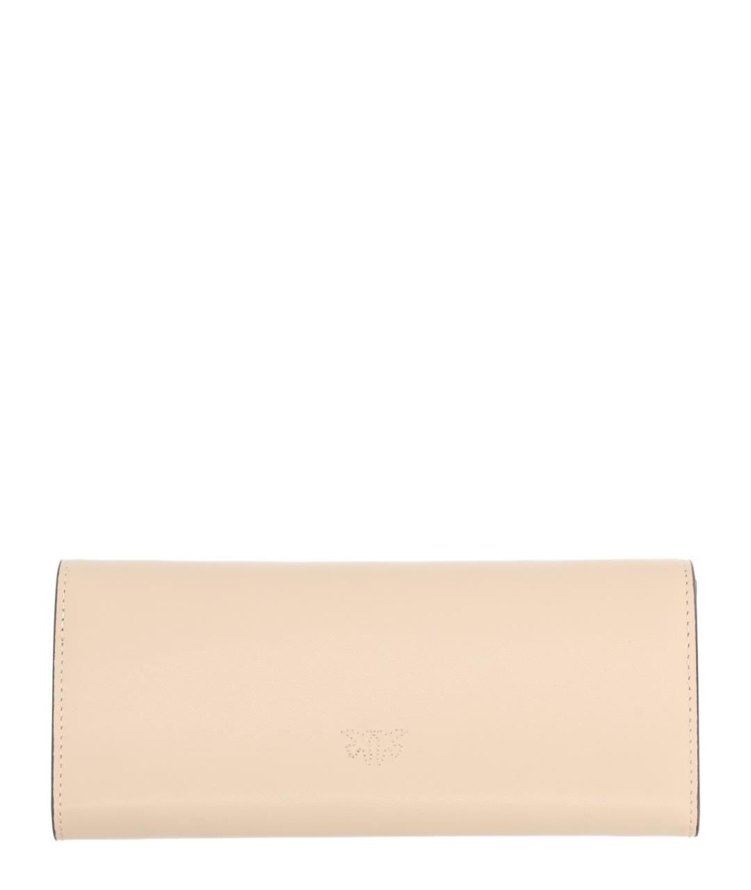 PINKO Бежевый кожаный кошелек, фото 4