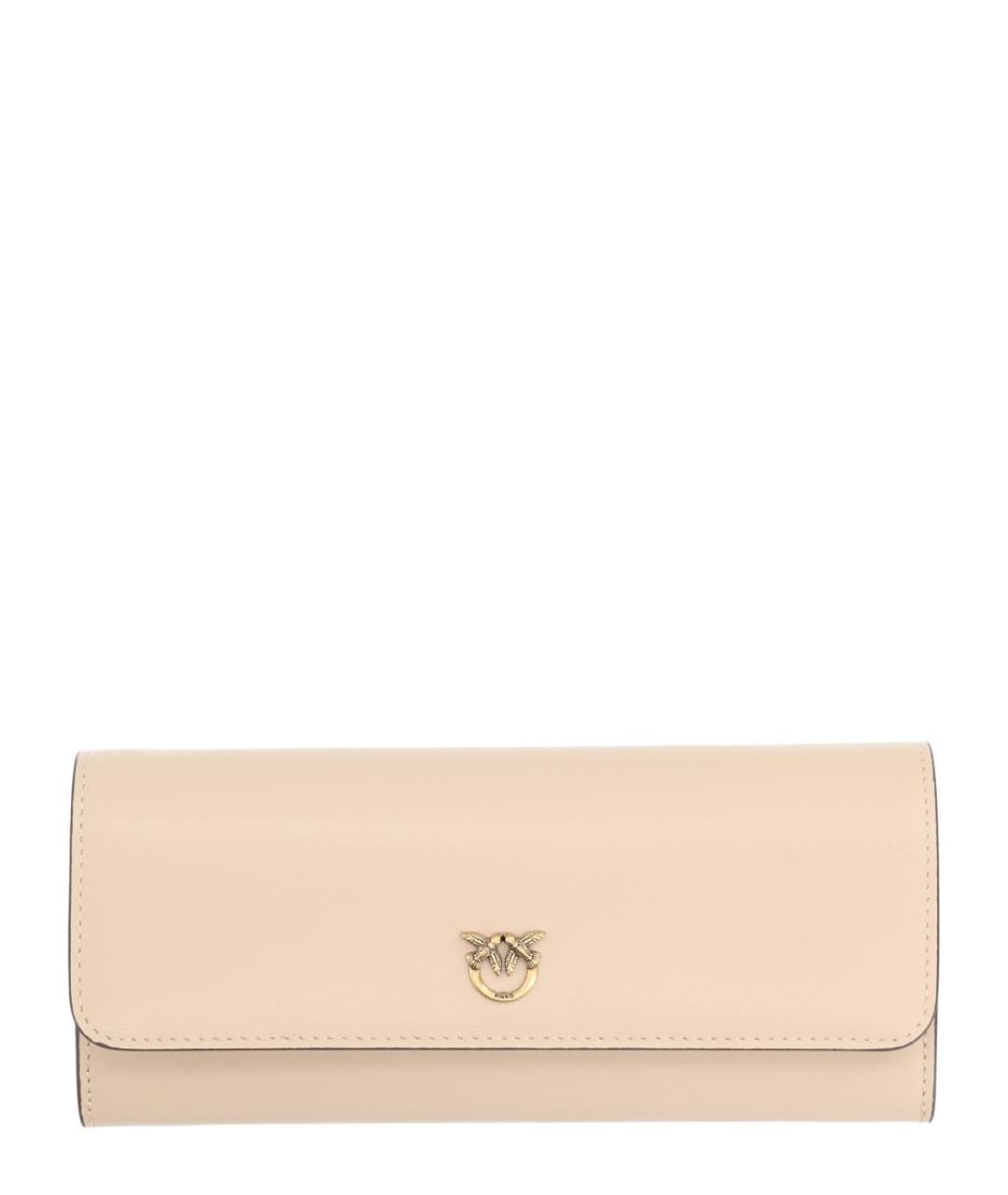 PINKO Бежевый кожаный кошелек, фото 1