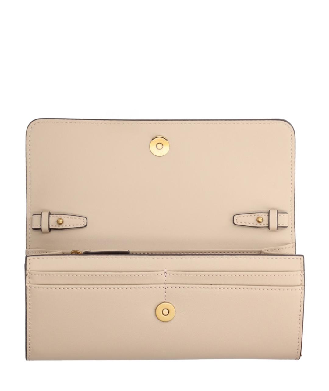 PINKO Бежевый кожаный кошелек, фото 2