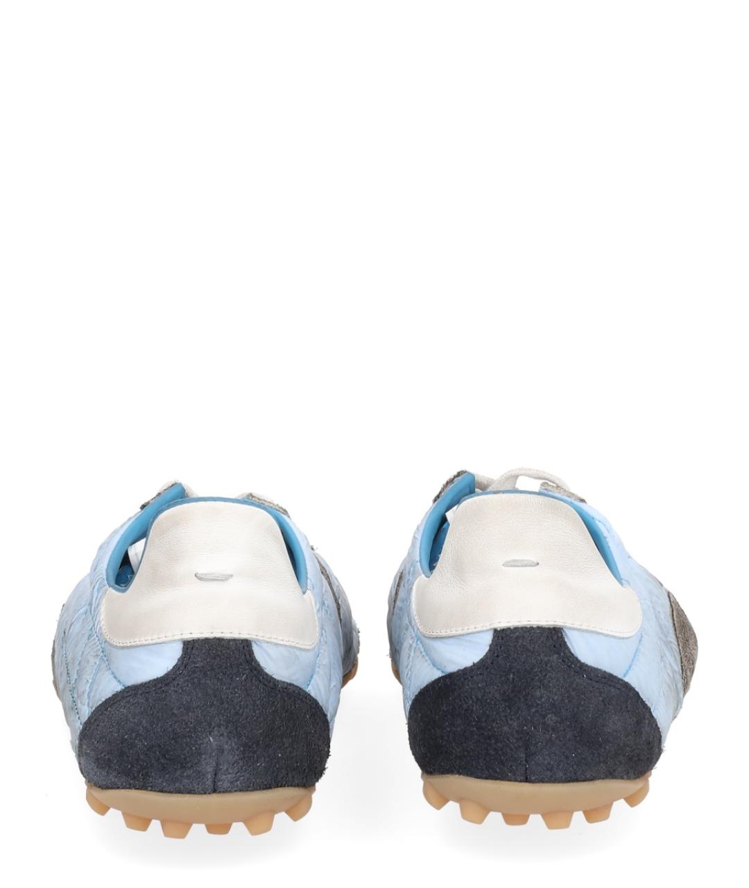MAISON MARGIELA Синие синтетические низкие кроссовки / кеды, фото 3
