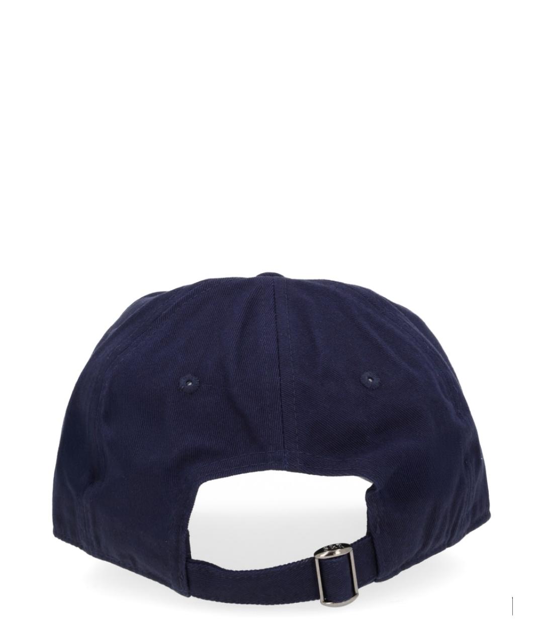 SPORTY AND RICH Темно-синяя хлопковая кепка, фото 3