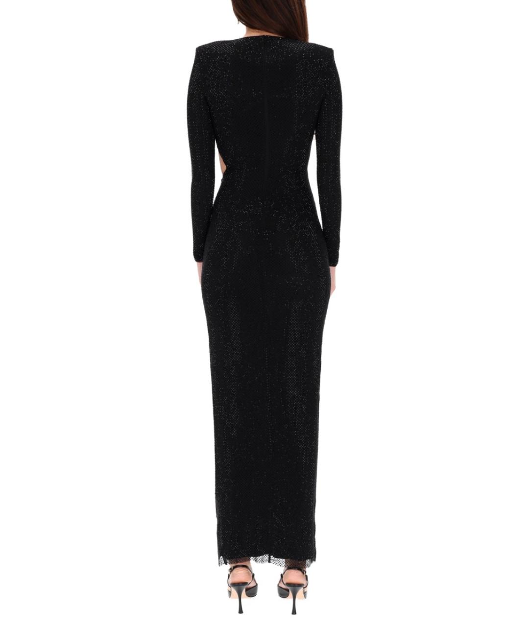 SELF-PORTRAIT Черное полиэстеровое вечернее платье, фото 4