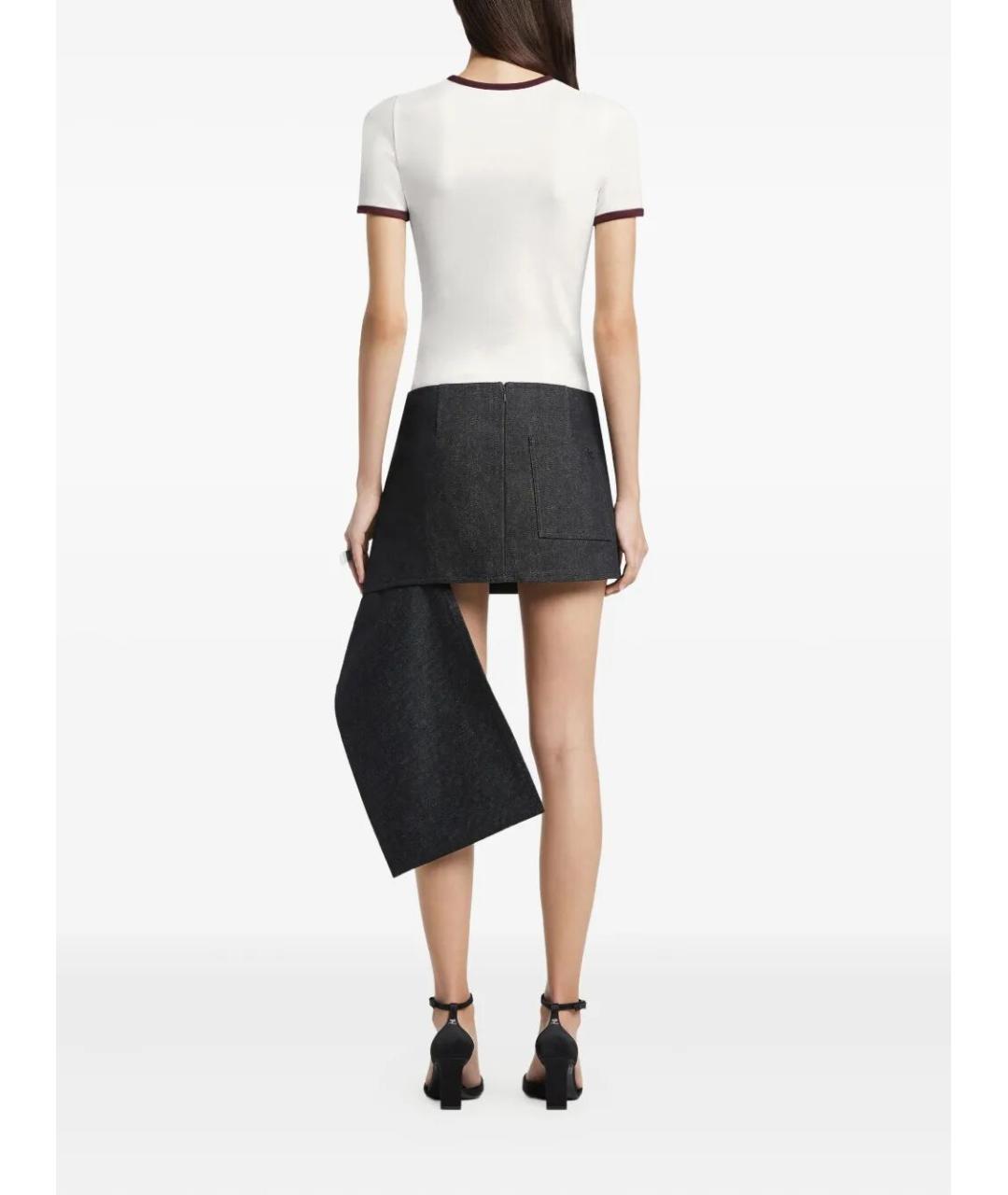 COURREGES Белая хлопковая футболка, фото 4