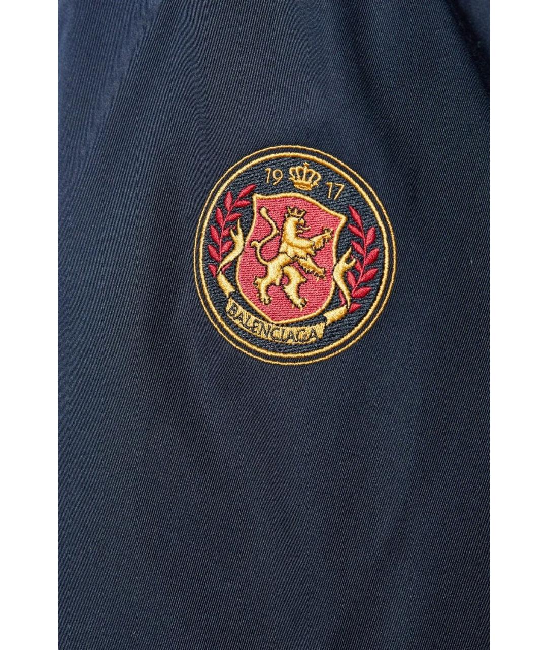 BALENCIAGA Темно-синяя хлопковая куртка, фото 4