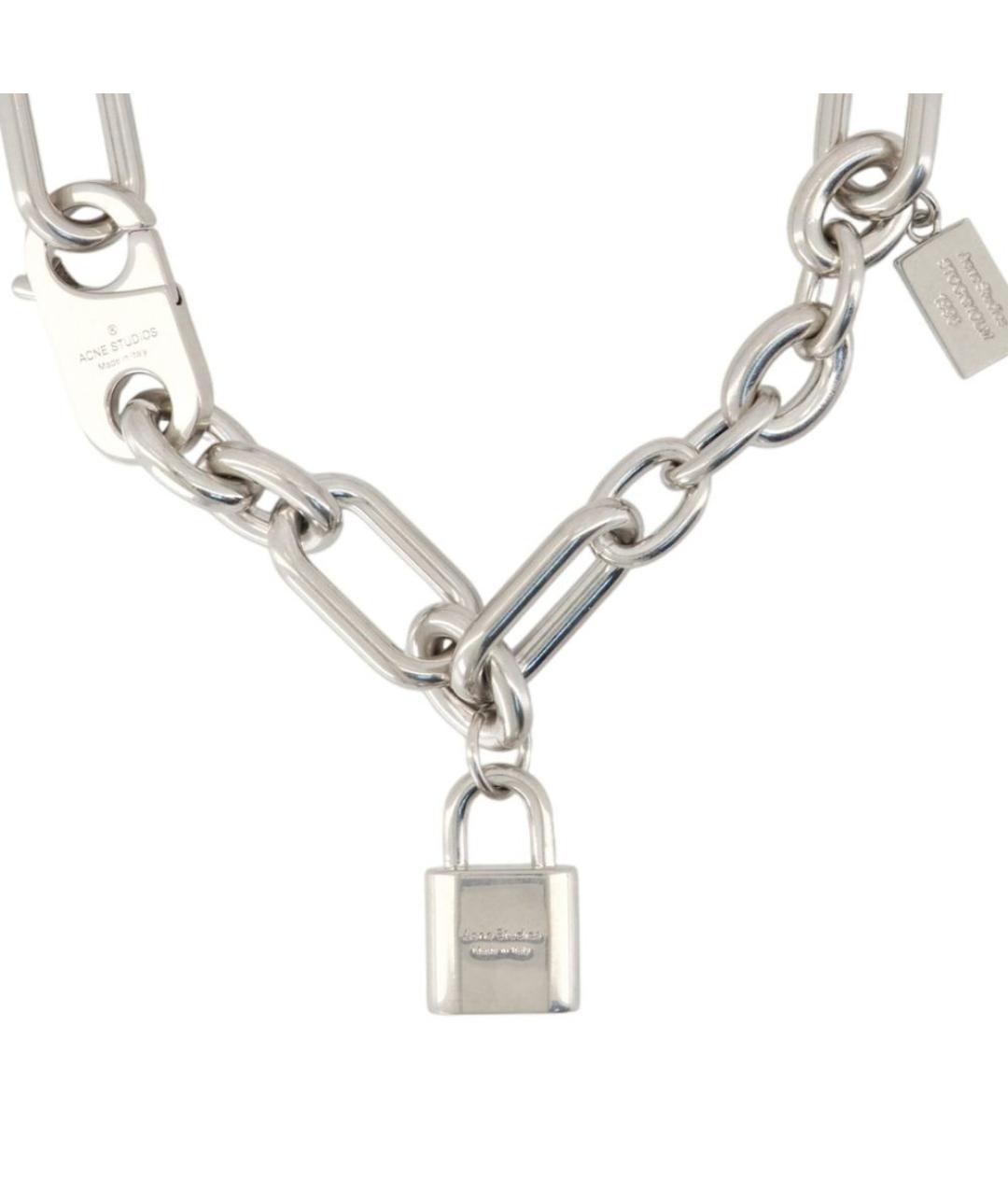 ACNE STUDIOS Серебряная металлическая цепочка, фото 2