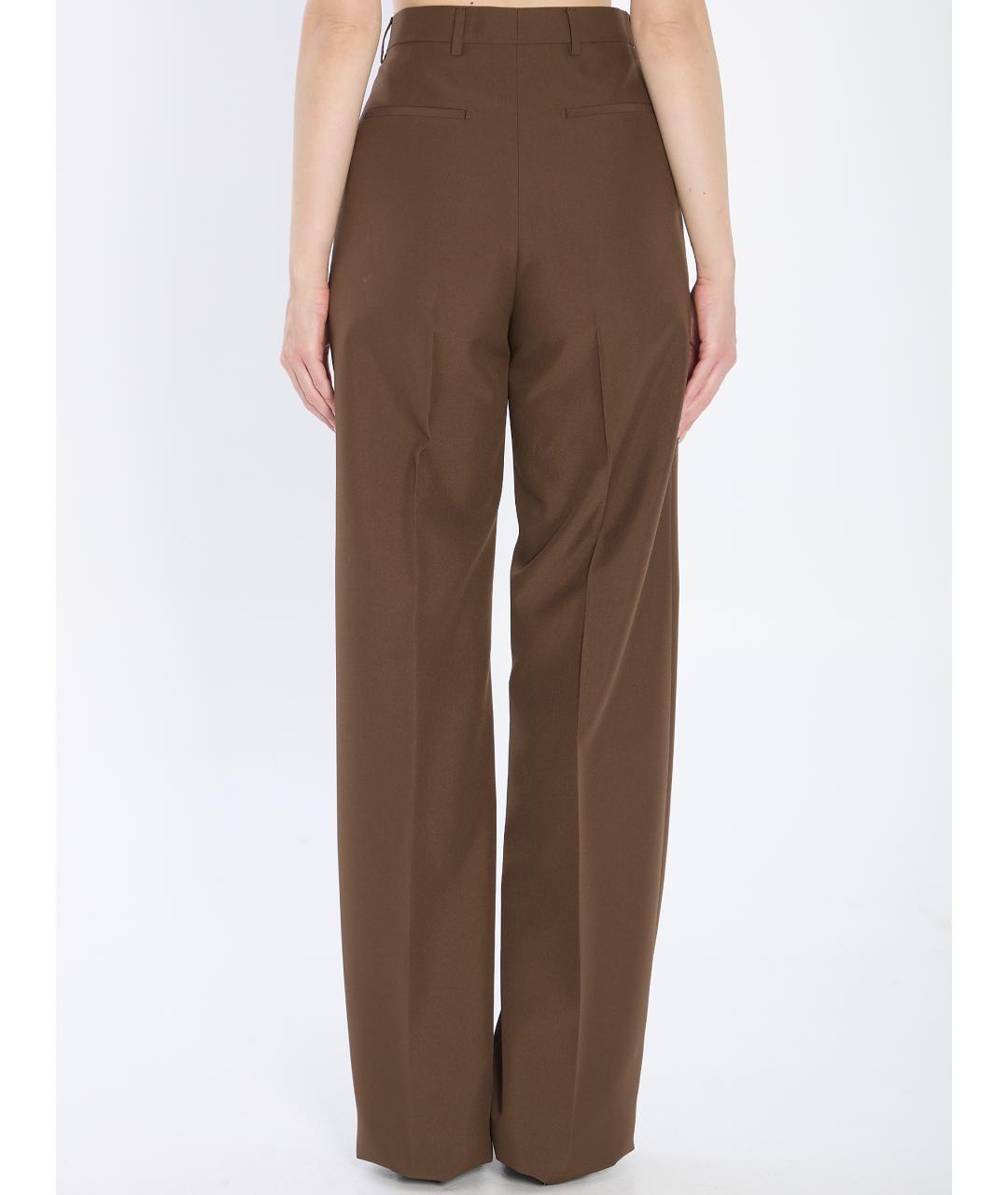 GUCCI Коричневые прямые брюки, фото 5