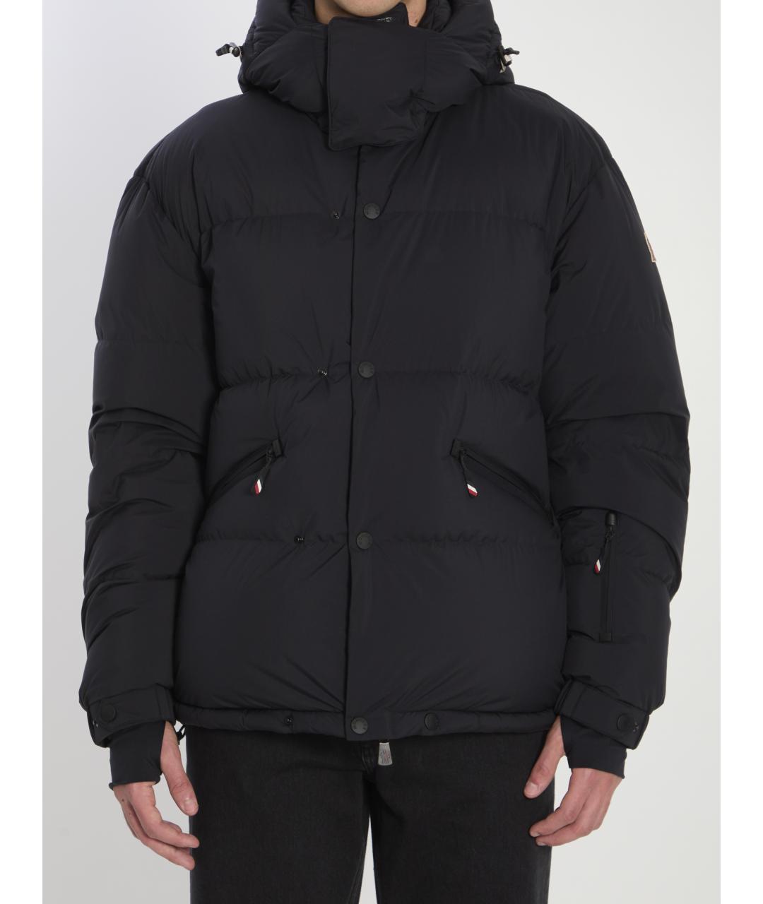 MONCLER Черная полиамидовая куртка, фото 2