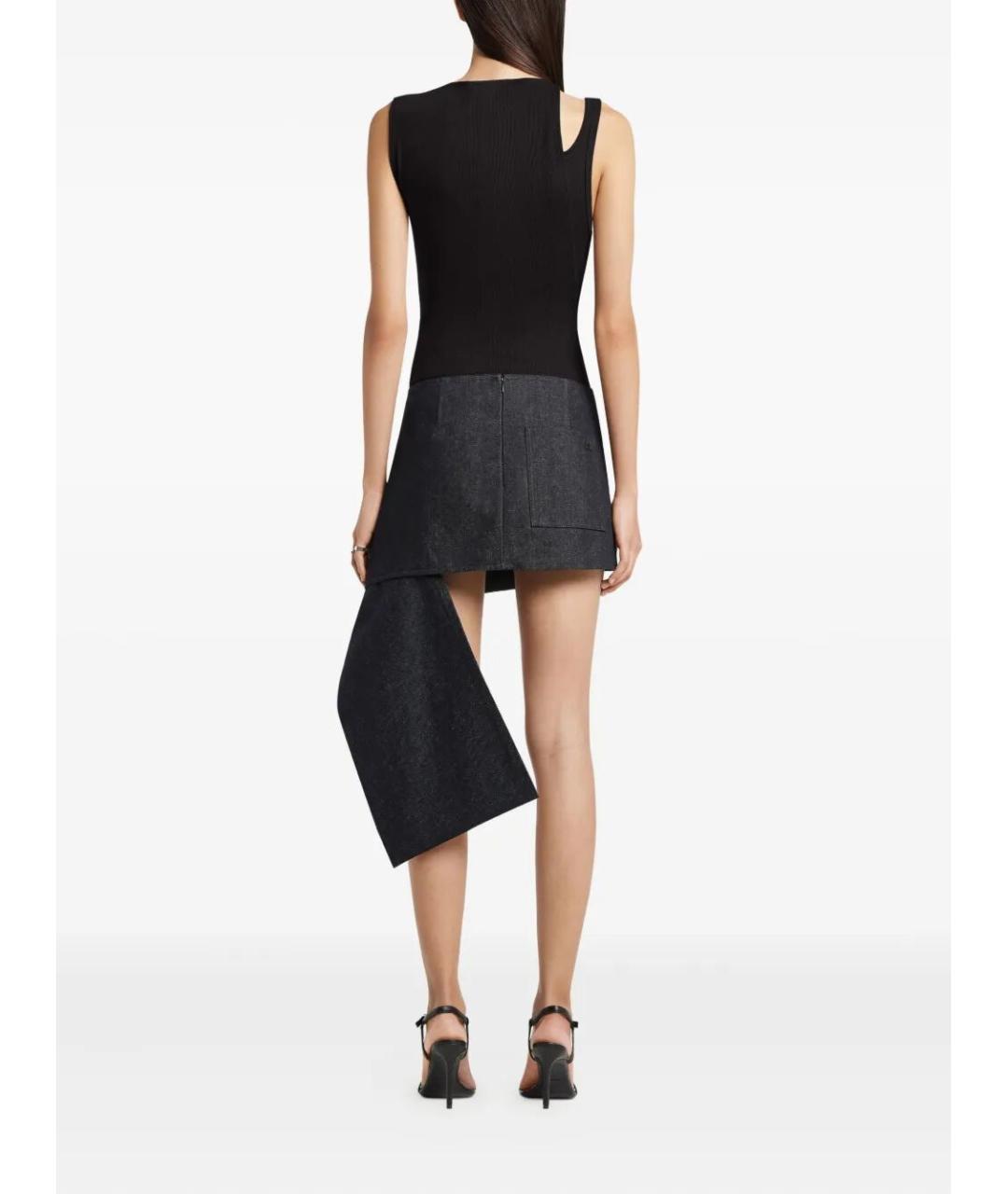 COURREGES Черная хлопковая майка, фото 4