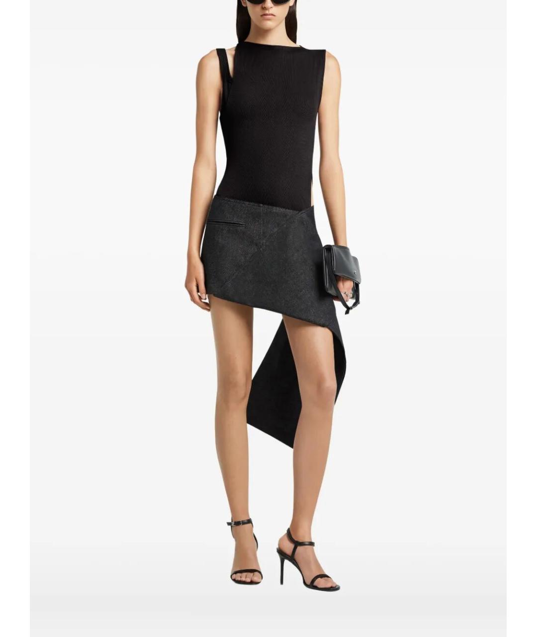 COURREGES Черная хлопковая майка, фото 2