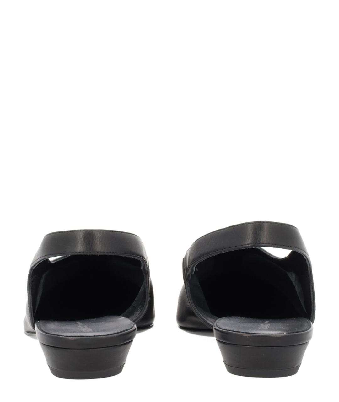 KHAITE Черные кожаные мюли, фото 4