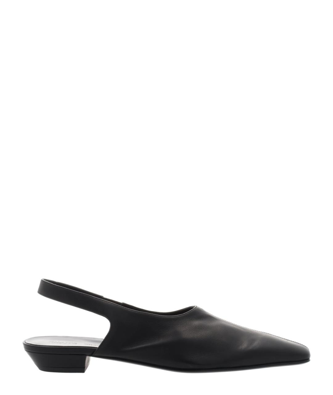 KHAITE Черные кожаные мюли, фото 1